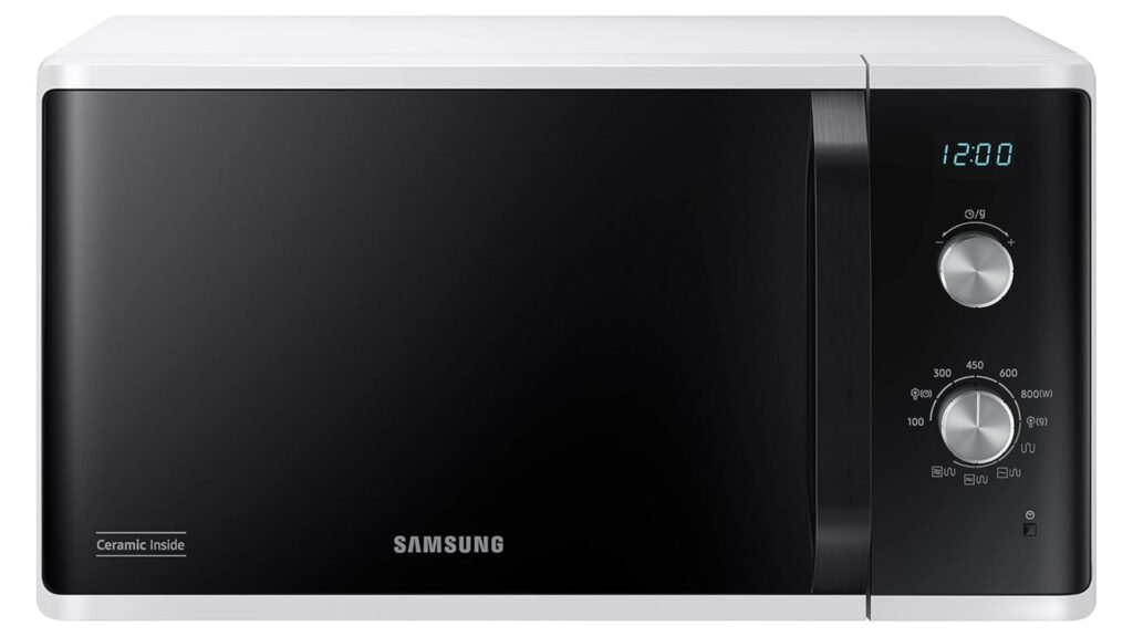 horno de microondas samsung 23l blanco