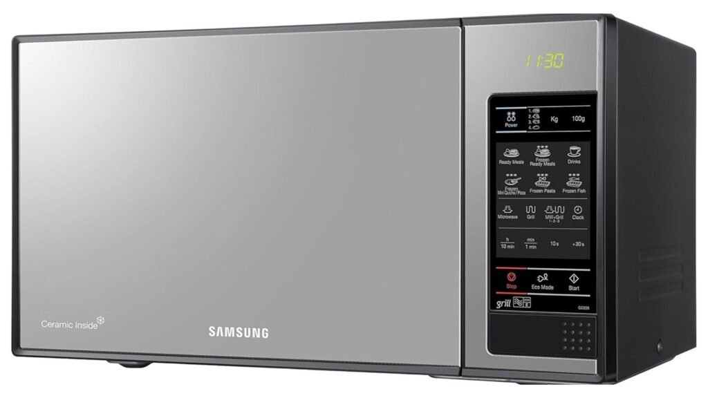 horno de microondas samsung 23l acero inox