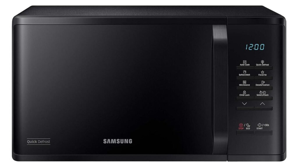 horno de microondas samsung 23l negro