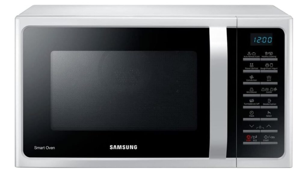 horno de microondas samsung 28l blanco